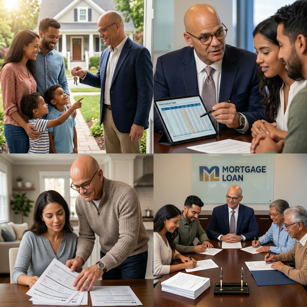 Van Simmons with clients